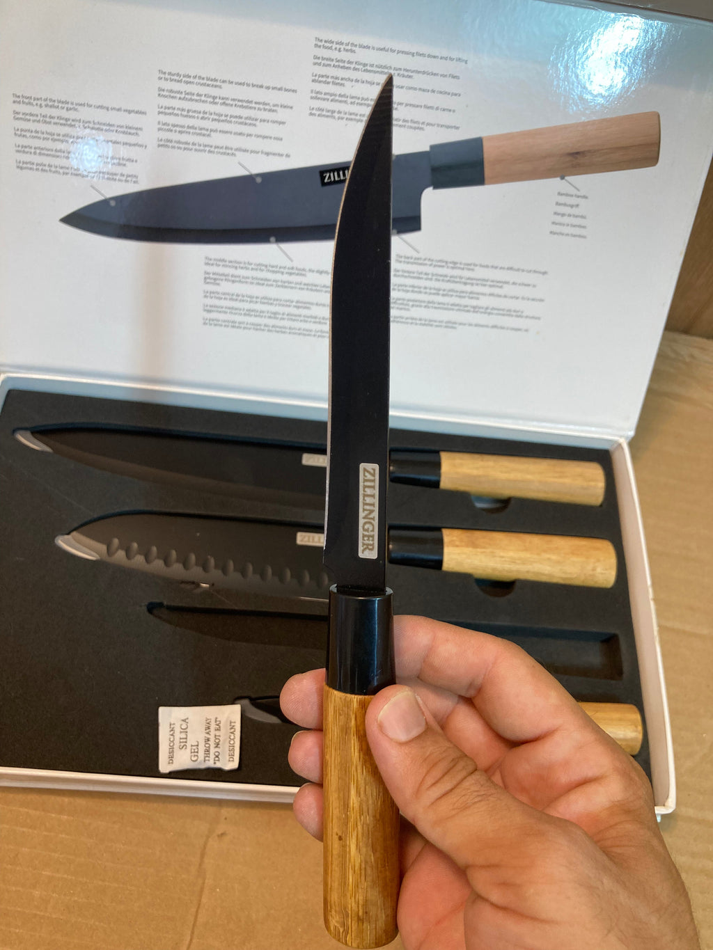 Japanese knife set 4-in-1 for kitchen